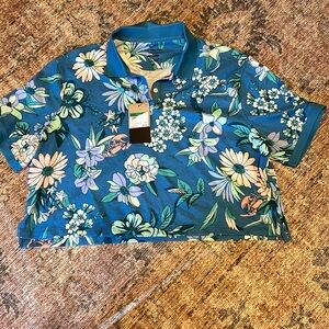 Nike the Nike polo floral NWT XL